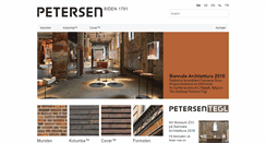 Desktop Screenshot of petersen-tegl.dk